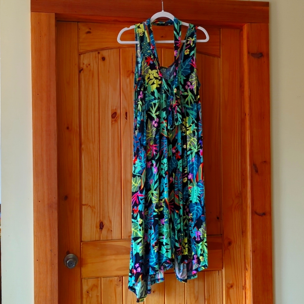 Latched Mama Romper OS Black Tropical